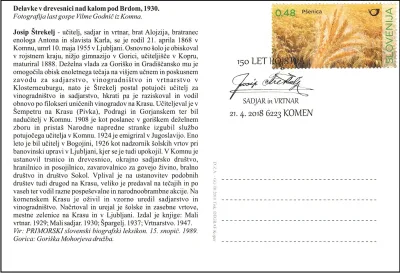 150  LET ROJSTVA JOSIP ŠTREKELJ SADJAR IN VRTNAR